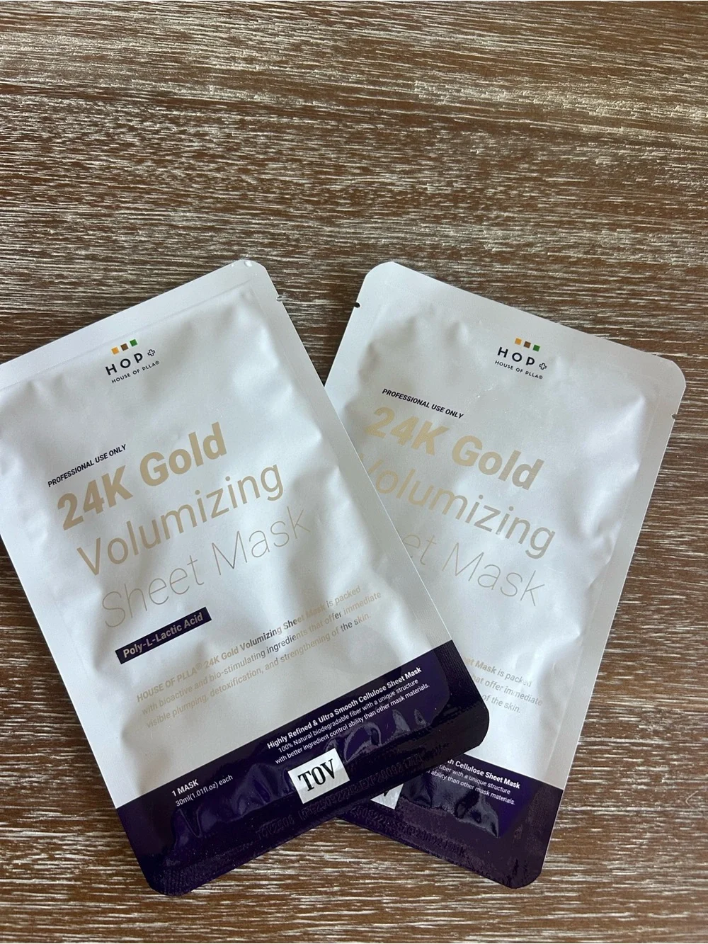 2 HOP / House of PLLA 24K Gold Volumizing Sheet Masks!